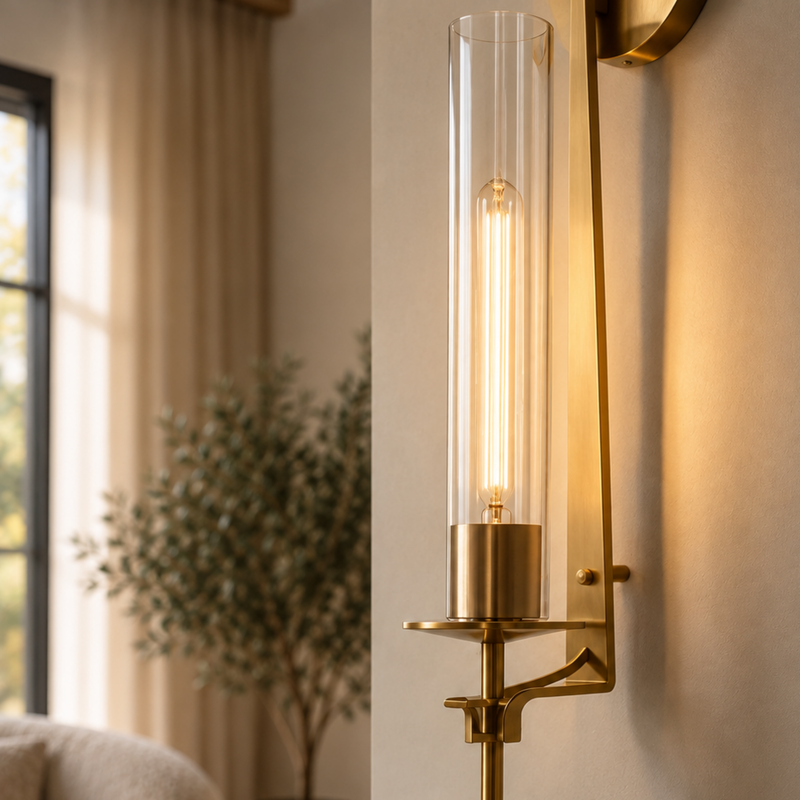 Elegante Moderne LED-Glaswandleuchte