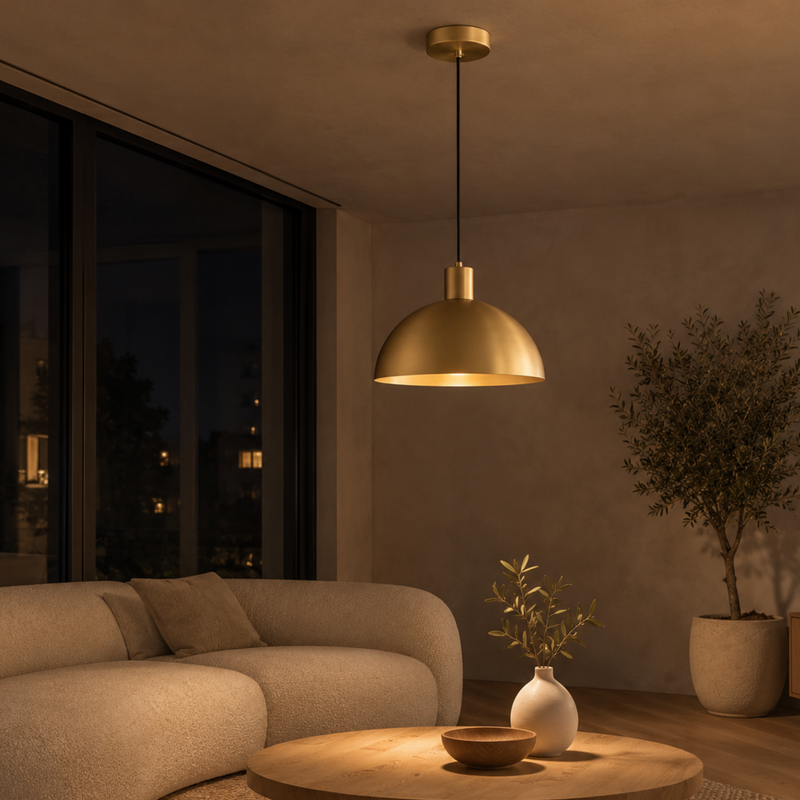 Bronze Art Deco LED Pendelleuchte