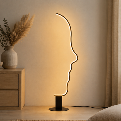 Minimalistische Indoor-Gesichts-Stehlampe
