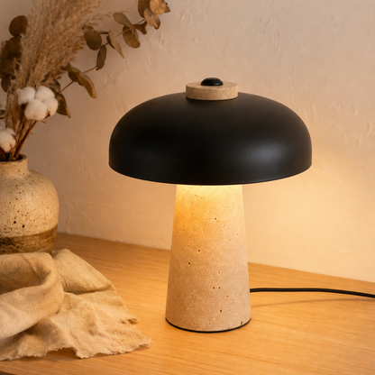 Travertin Designer LED Tischlampe