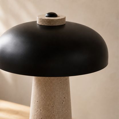 Travertin Designer LED Tischlampe