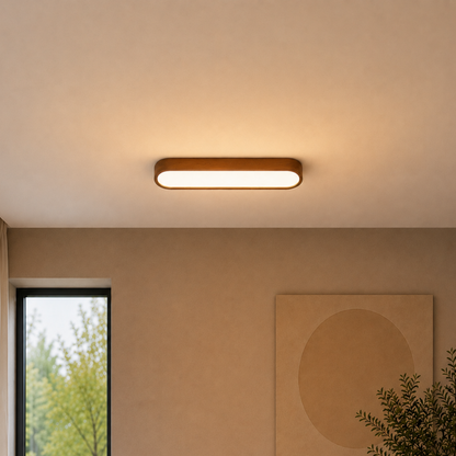 Moderne Ovale Lineare LED-Deckenleuchte