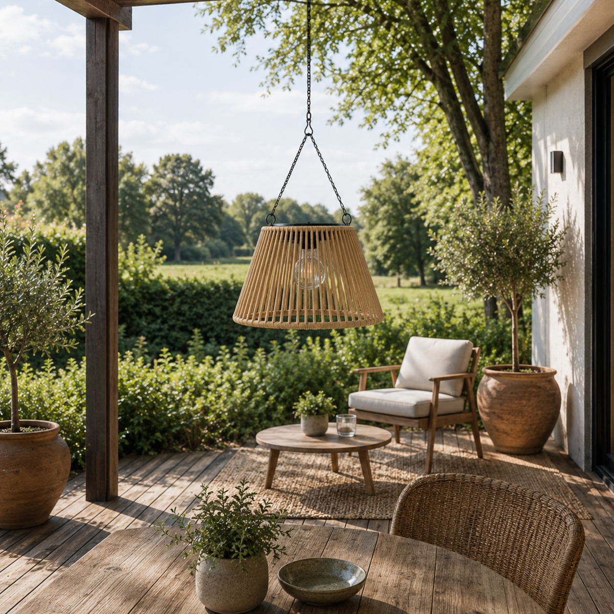 Rattan Außen Laterne