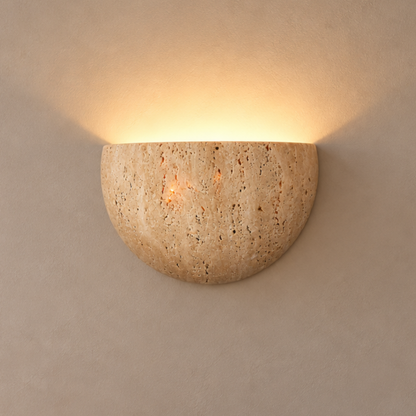 Retro Wabi-Sabi Halbmond Wandleuchte