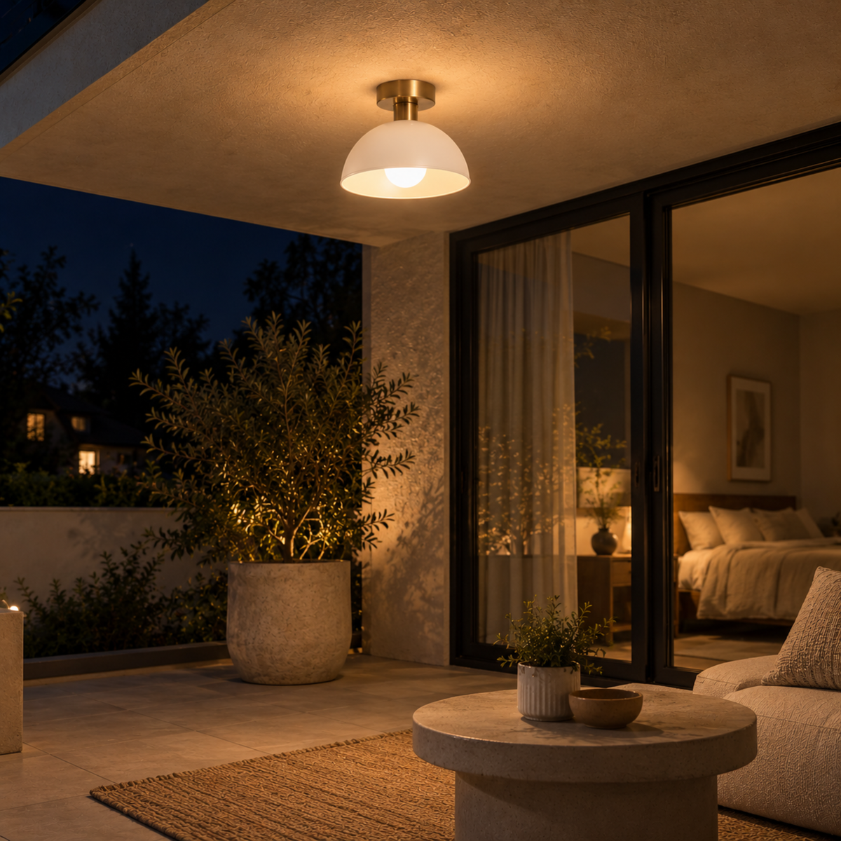 Nordische Große Fassung LED Deckenleuchte