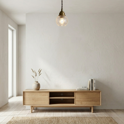 Nordische Retro LED Kristallglas Pendelleuchte
