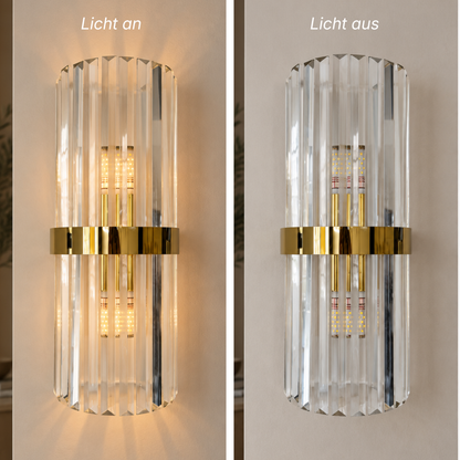 Nordische Kristall LED Wandlampe