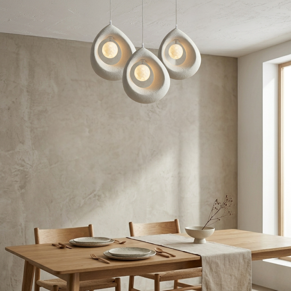 Runde Wabi Sabi Pendelleuchte