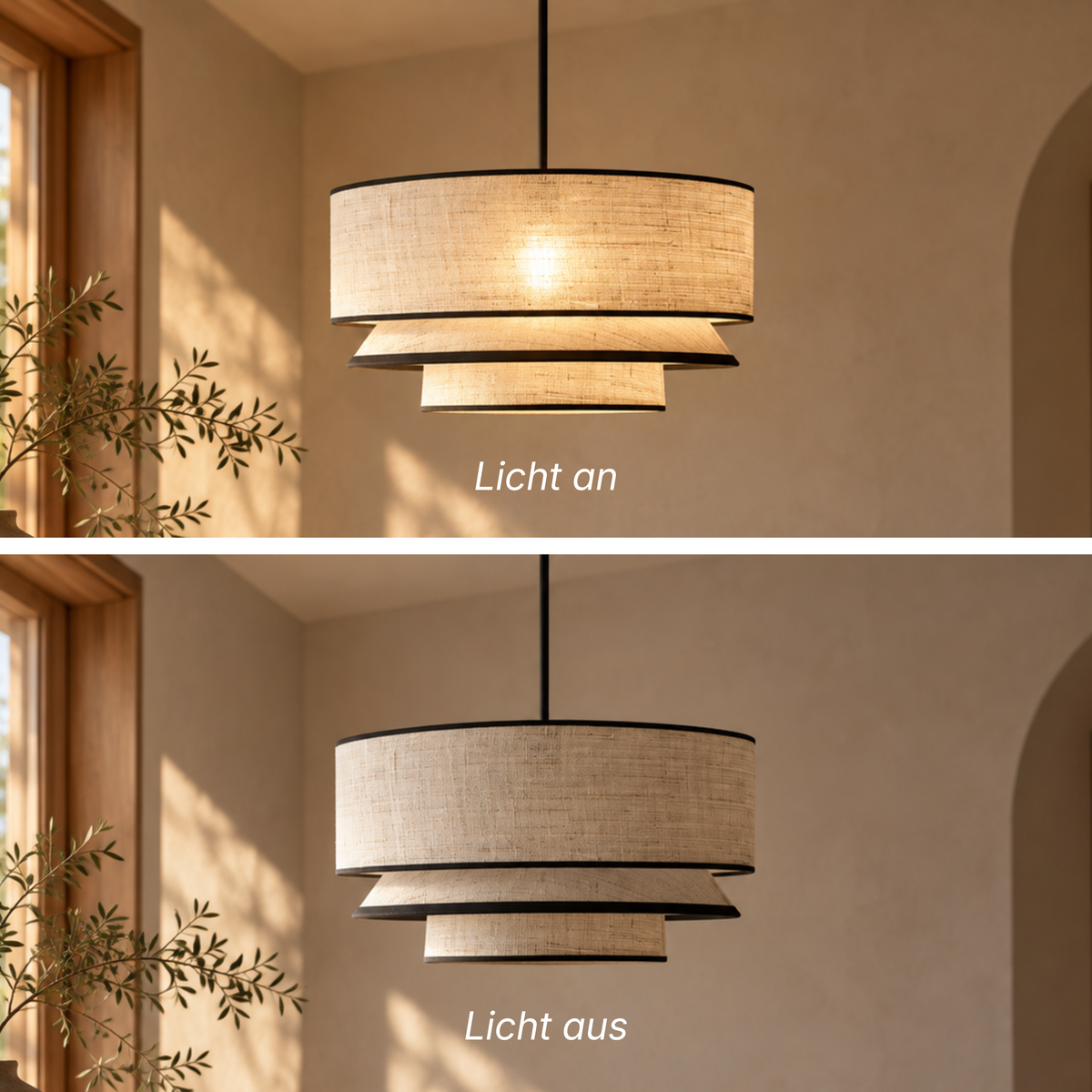 Nordische Wabi-Sabi LED Pendelleuchte