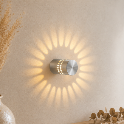 Kreisförmige Aluminium LED Wandlichter