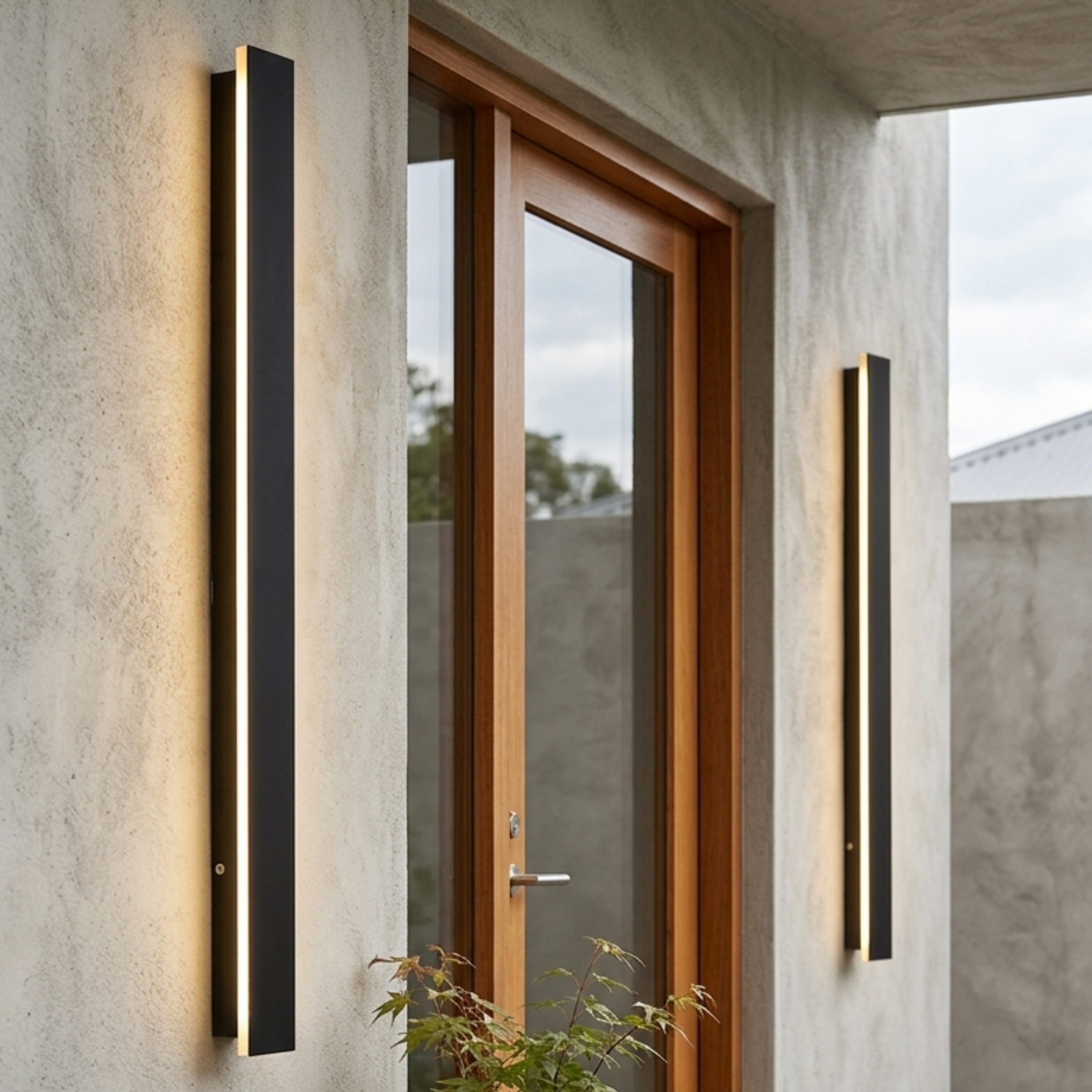 Schlanke Outdoor Wandlichter