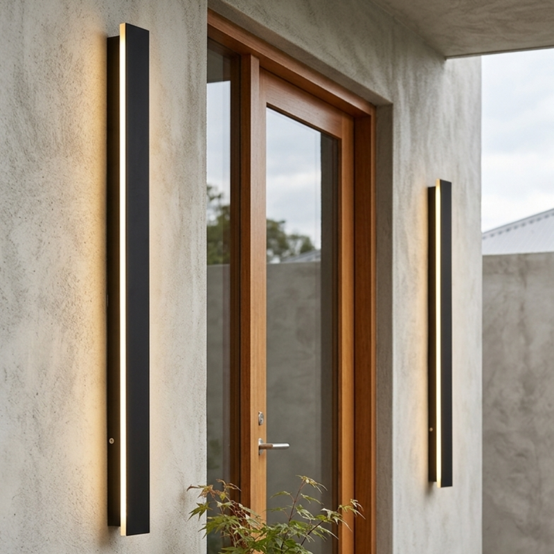 Schlanke Outdoor Wandlichter