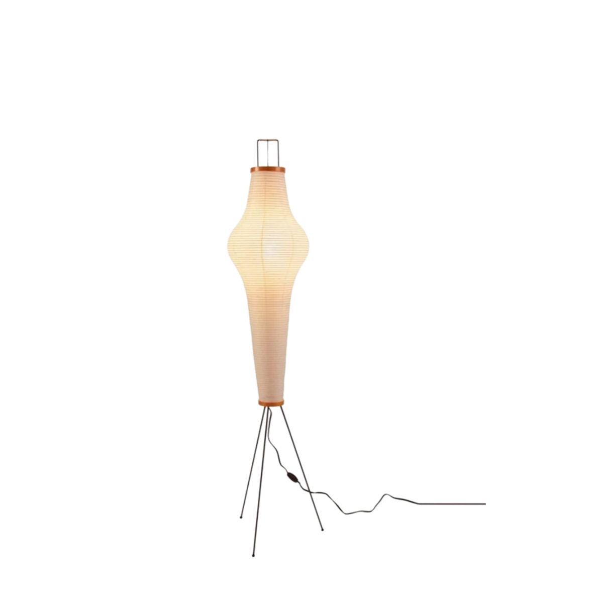 Japanische Wabi-Papier Dreibein Stehlampe