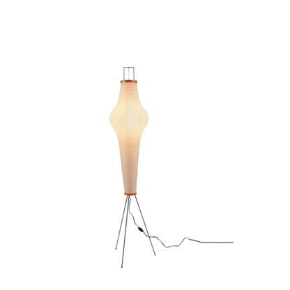 Japanische Wabi-Papier Dreibein Stehlampe