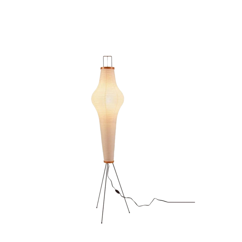 Japanische Wabi-Papier Dreibein Stehlampe
