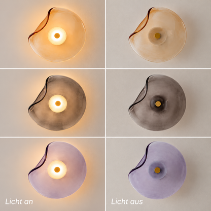 Moderne Runde Glas LED Wandleuchte