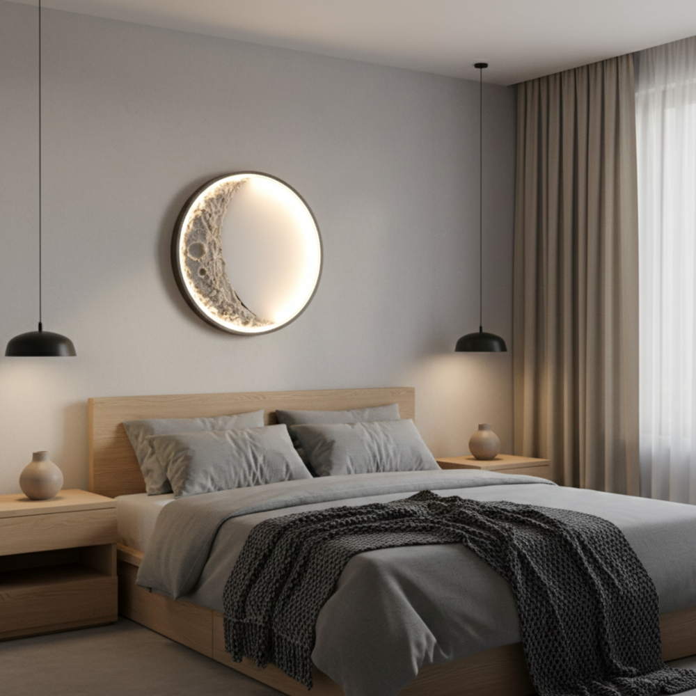 Moderne LED Mond Wandlampe