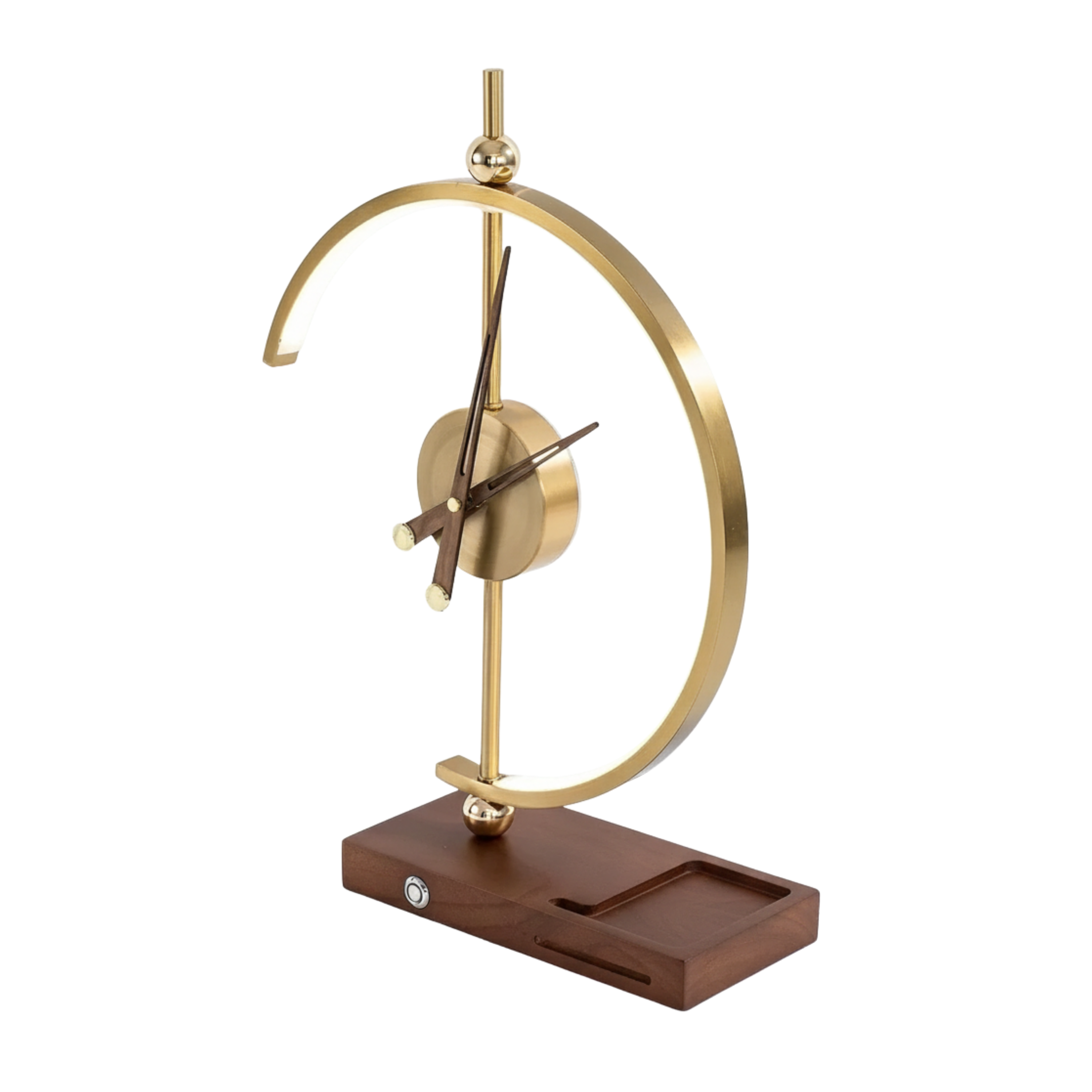 Moderne Tischlampe im Uhrendesign