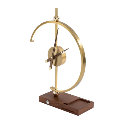 Moderne Tischlampe im Uhrendesign