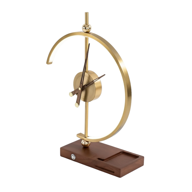 Moderne Tischlampe im Uhrendesign