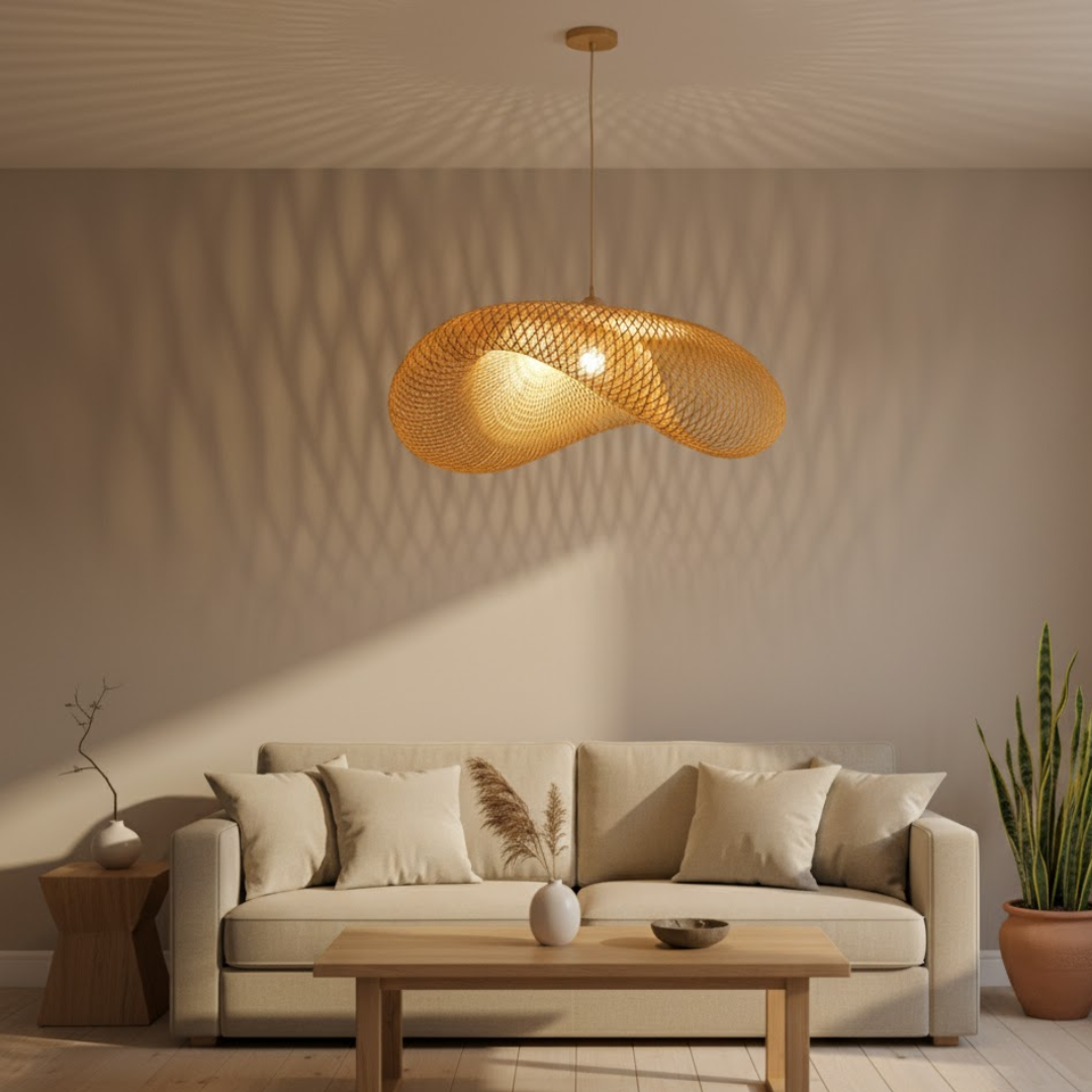 Wohnzimmerlampe und stilvolle Beleuchtung