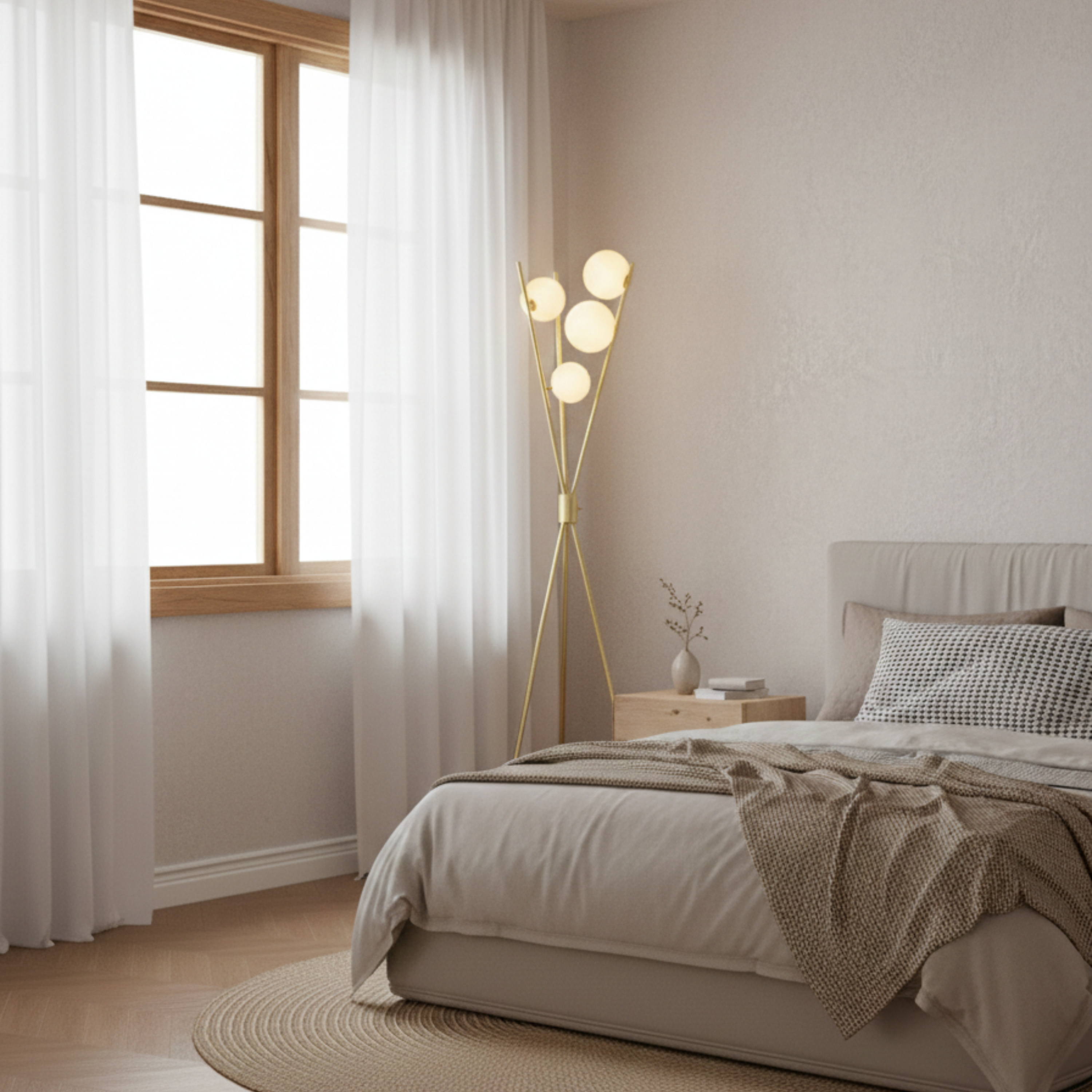 Dimmbare Modern Mid Century Stehlampe