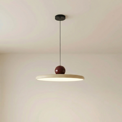 Glas Pendelleuchte im Bauhaus Stil